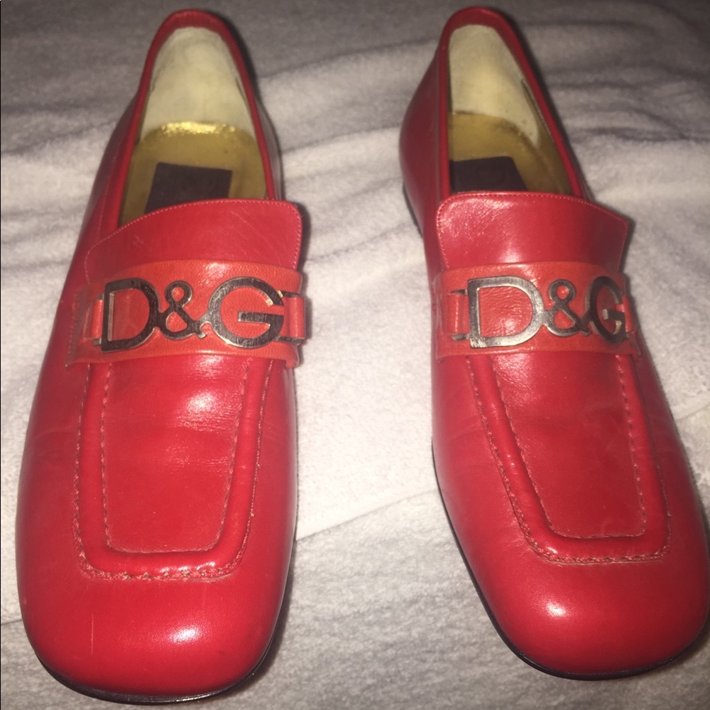 D & G Ladies Red Dress Shoes